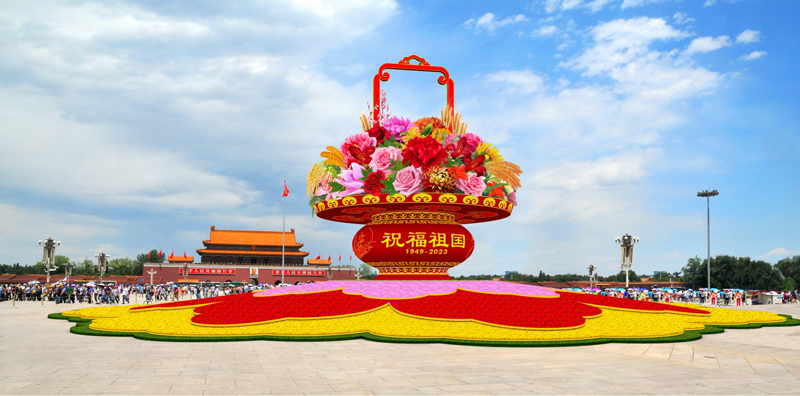 美高梅官网正网PLC助力国庆天安门花坛布置，为祖国华诞增添华彩！